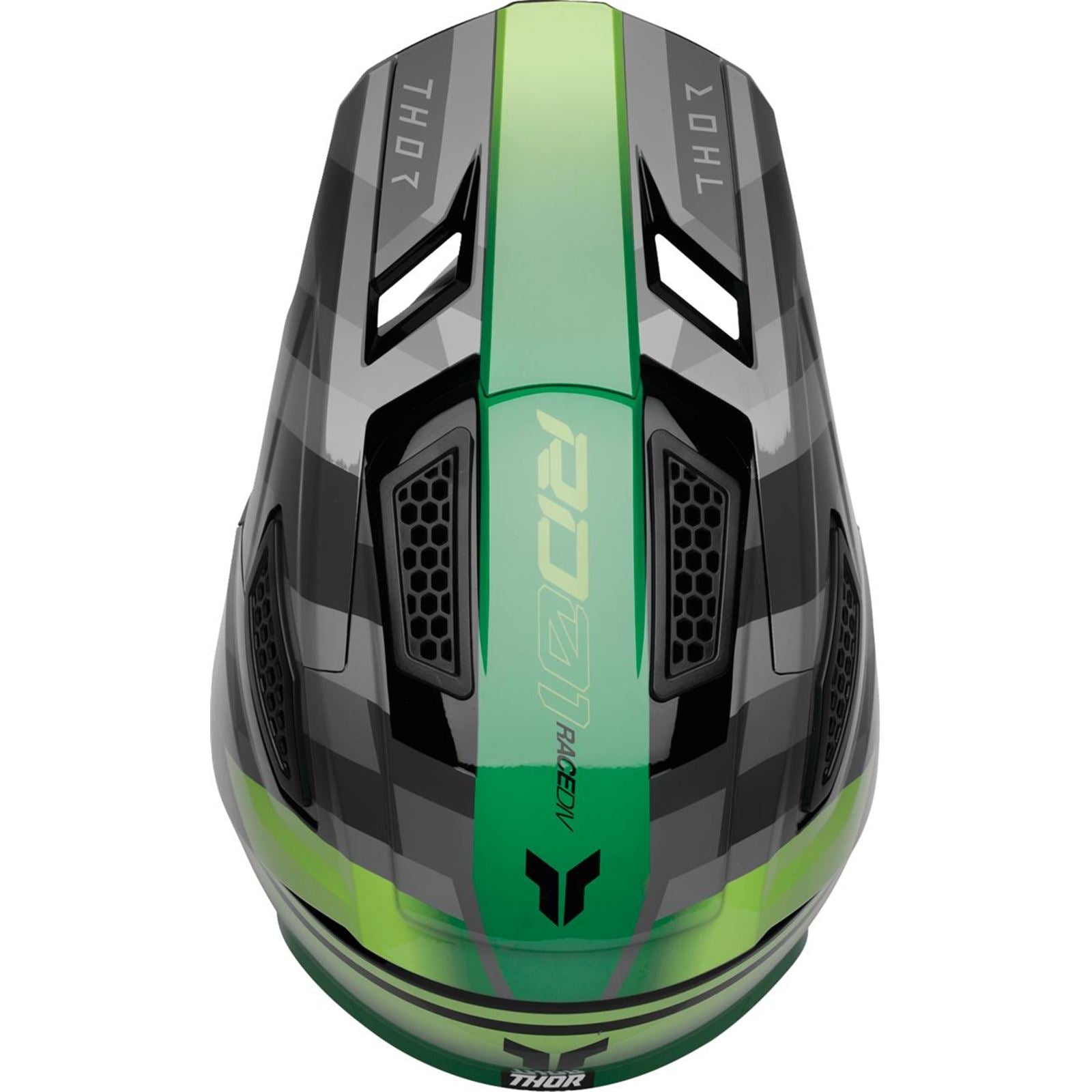 Thor Fleet Helmet - Camber - Black/Green_2102235