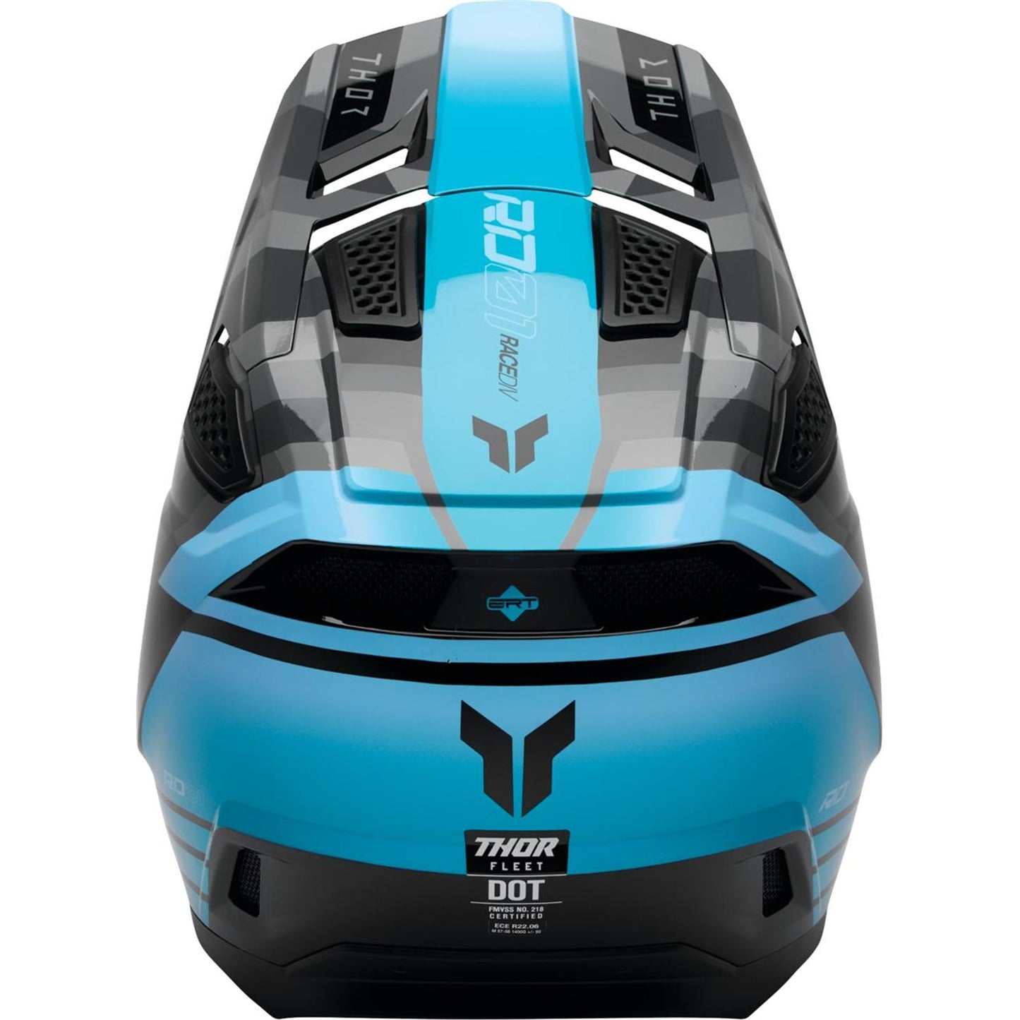 Thor Fleet Helmet - Camber - Black/Teal_2103257