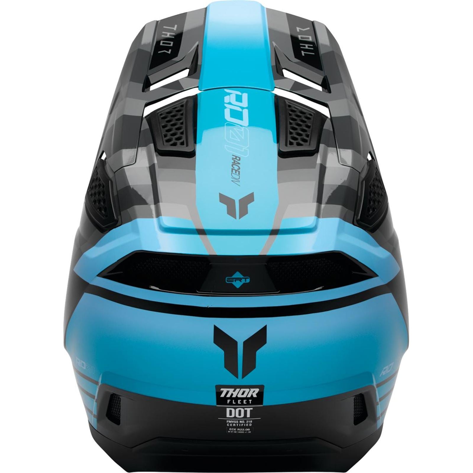 Thor Fleet Helmet - Camber - Black/Teal_2103257