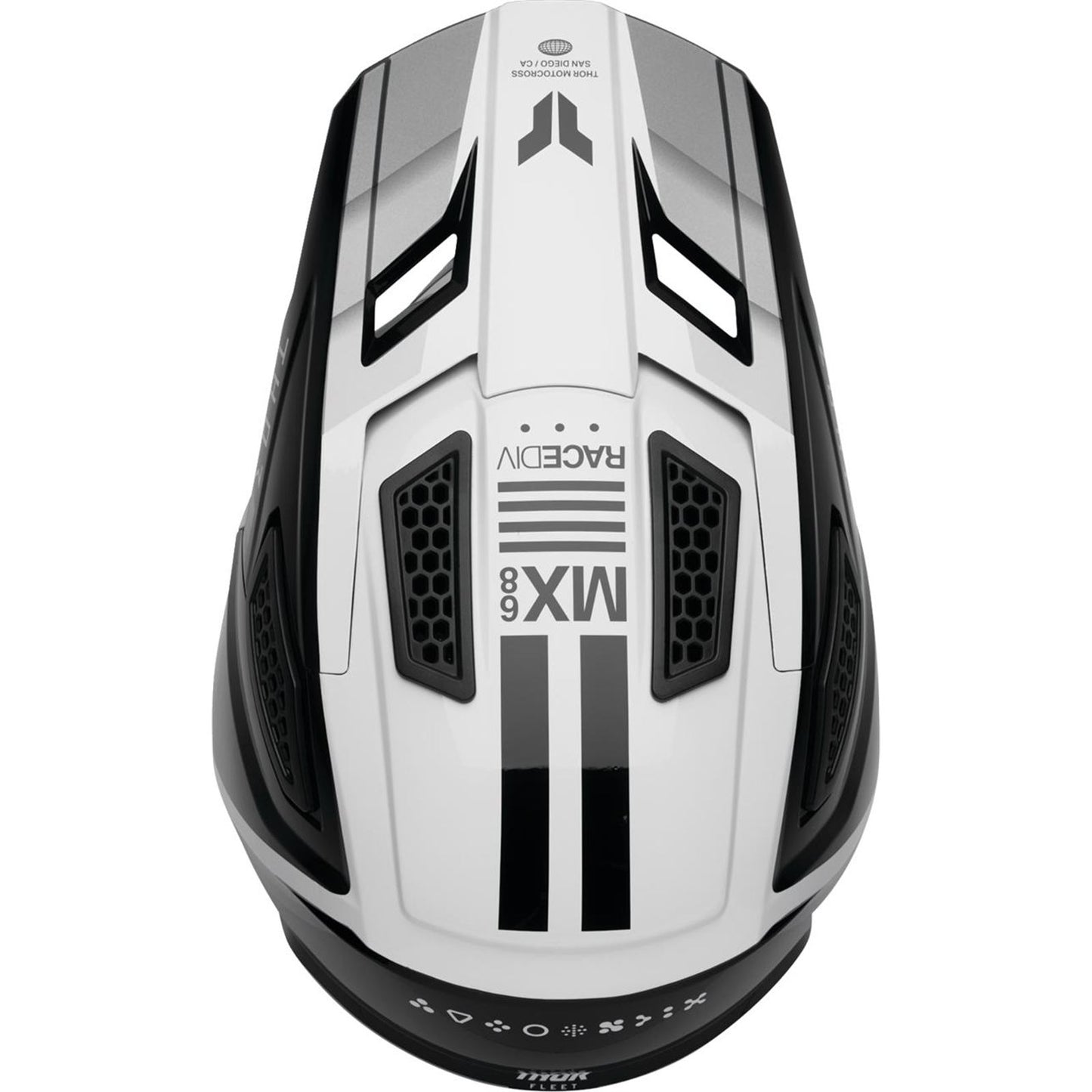 Thor Fleet Helmet - Defy - Black/White_2102370