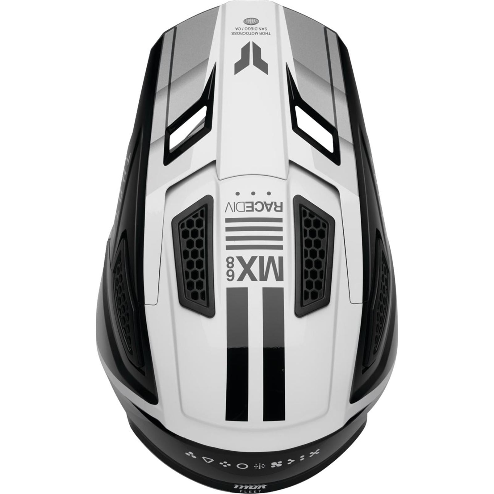 Thor Fleet Helmet - Defy - Black/White_2102370