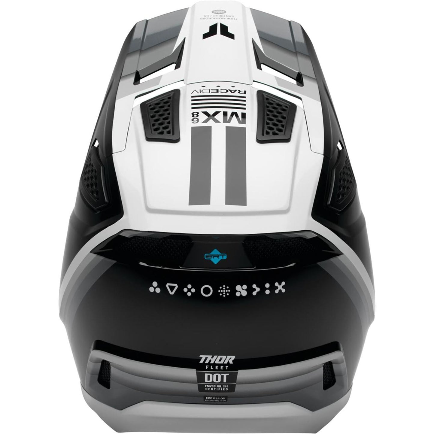 Thor Fleet Helmet - Defy - Black/White_2103036