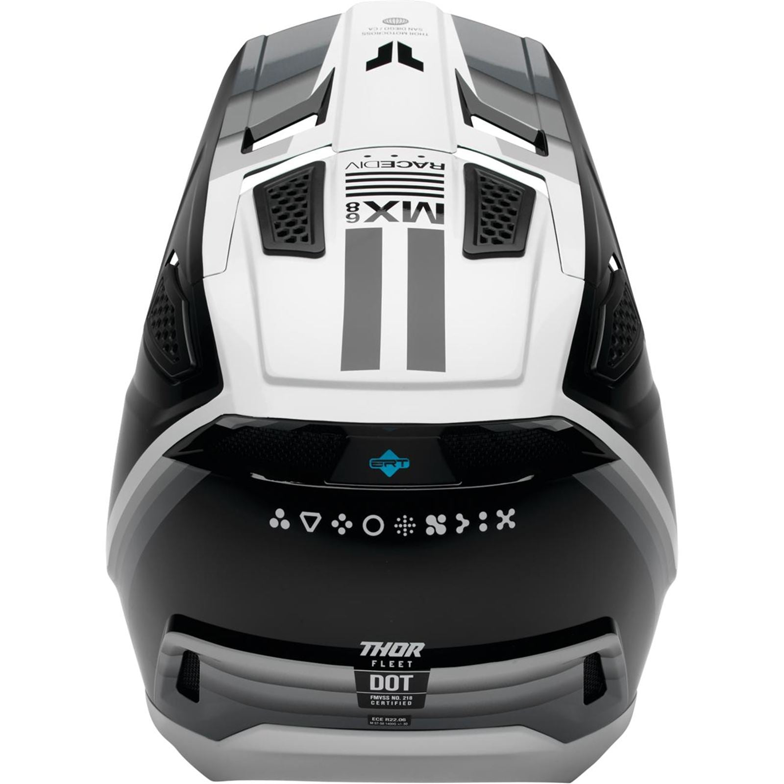 Thor Fleet Helmet - Defy - Black/White_2103036