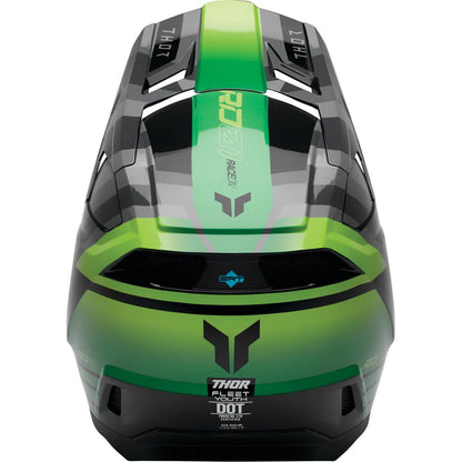 Thor Youth Fleet Helmet - Camber - Black/Green_2102920