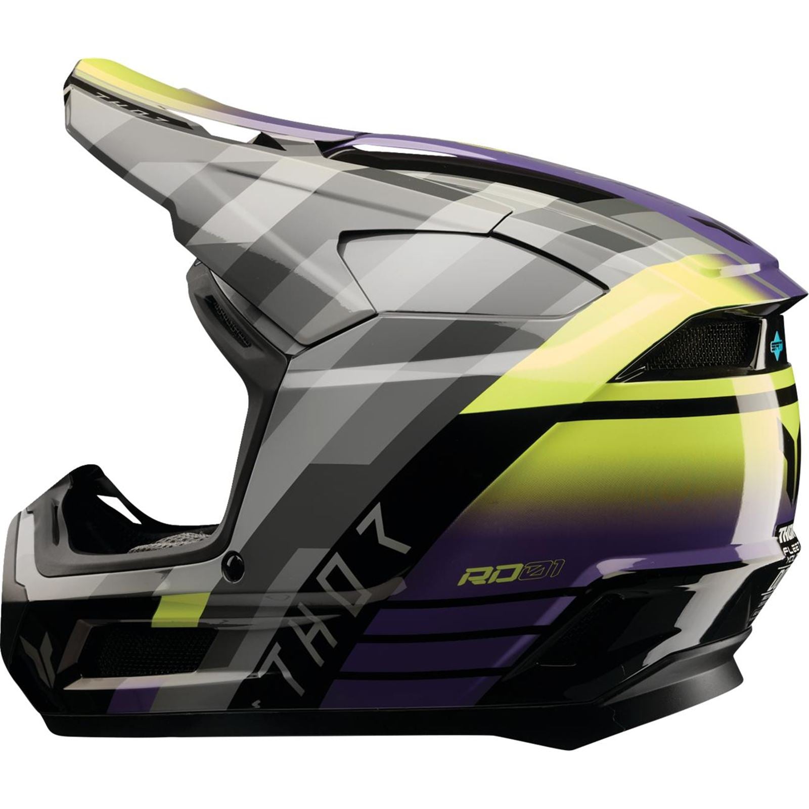 Thor Youth Fleet Helmet - Camber - Black/Purple_2102693
