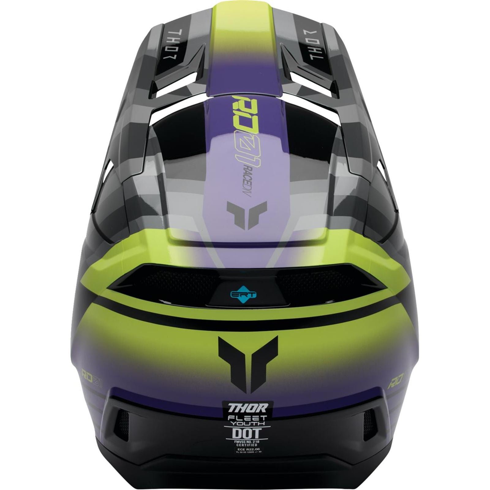 Thor Youth Fleet Helmet - Camber - Black/Purple_2102694
