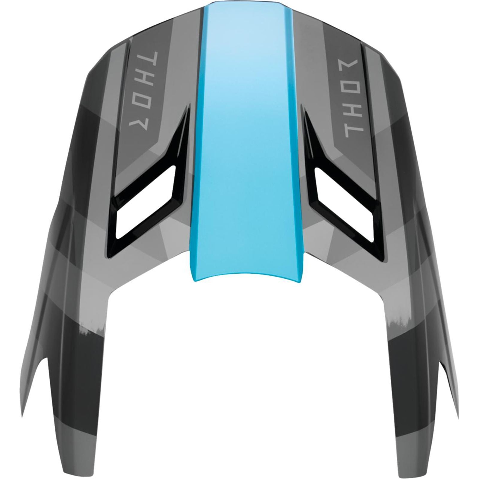 Thor Fleet Visor Kit - Camber - Black/Teal_2103485