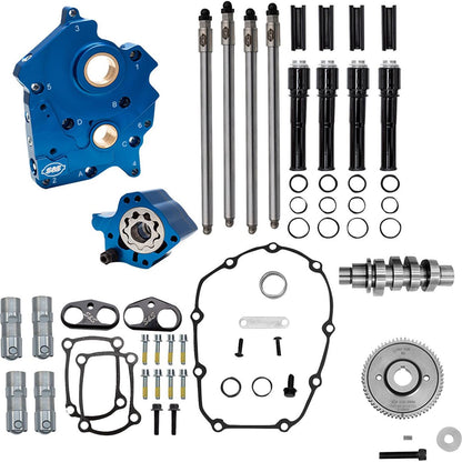 S&S Cycle Cam Chest Kit - 496 Gear Drive Cam Water Cooled - Black Pushtubes - M8 [MPN: 0925-1640]_1873077