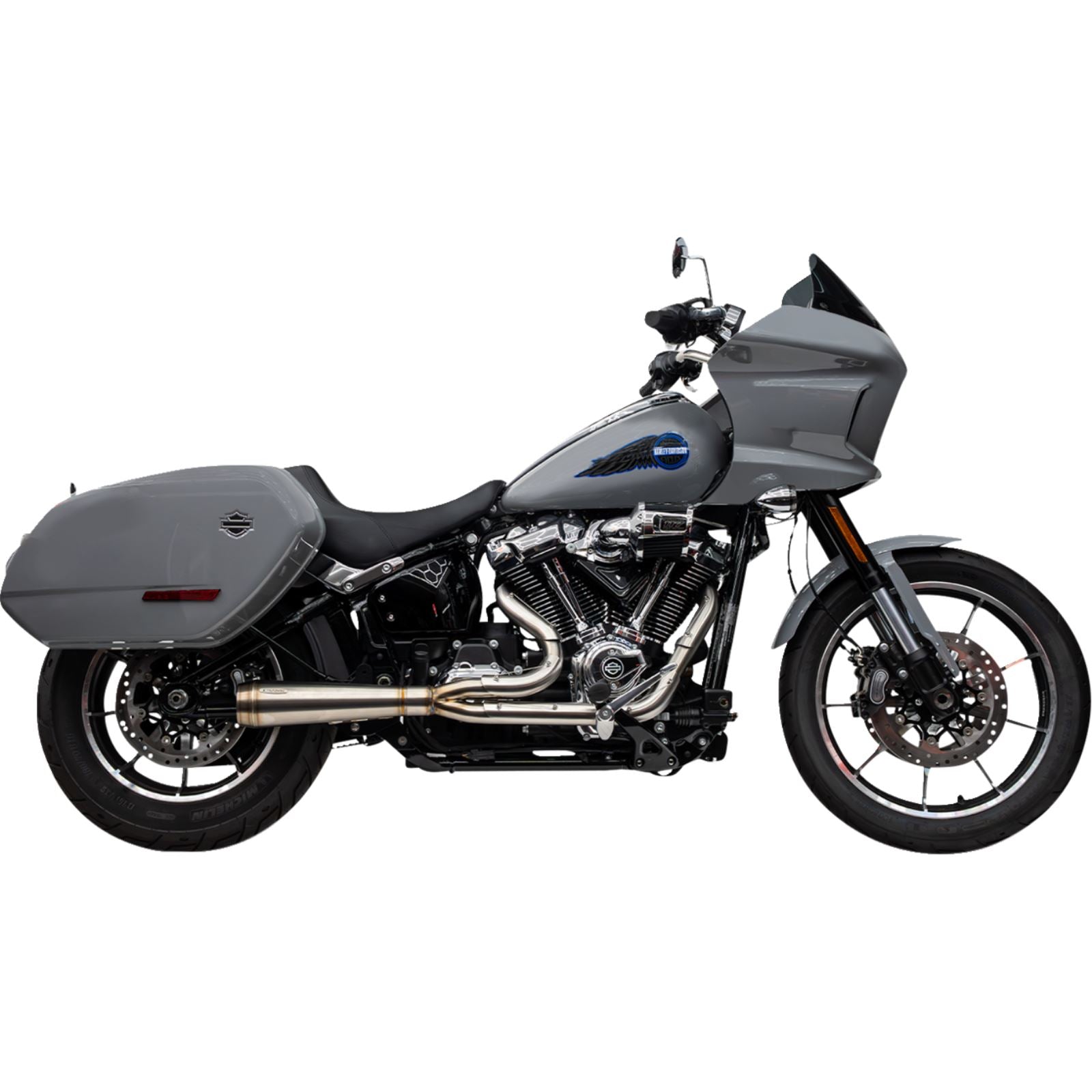 Trask Performance 2-into-1 Assault Exhaust System - Stainless Steel for Softail M8 [MPN: 1800-2780]_1871927