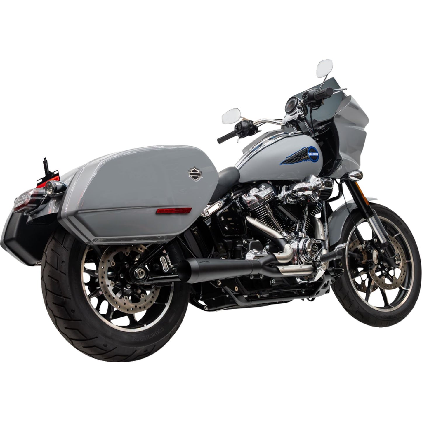 Trask Performance 2-into-1 Assault Exhaust System - Black for Softail M8 [MPN: 1800-2781]_1871961