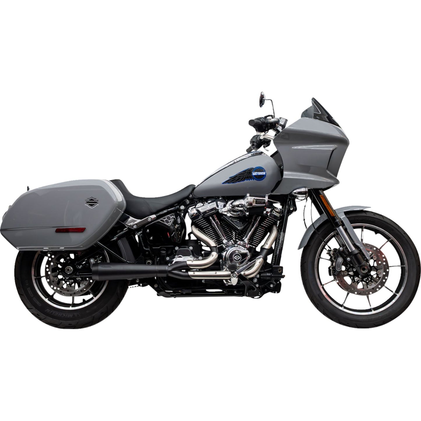 Trask Performance 2-into-1 Assault Exhaust System - Black for Softail M8 [MPN: 1800-2781]_1871962
