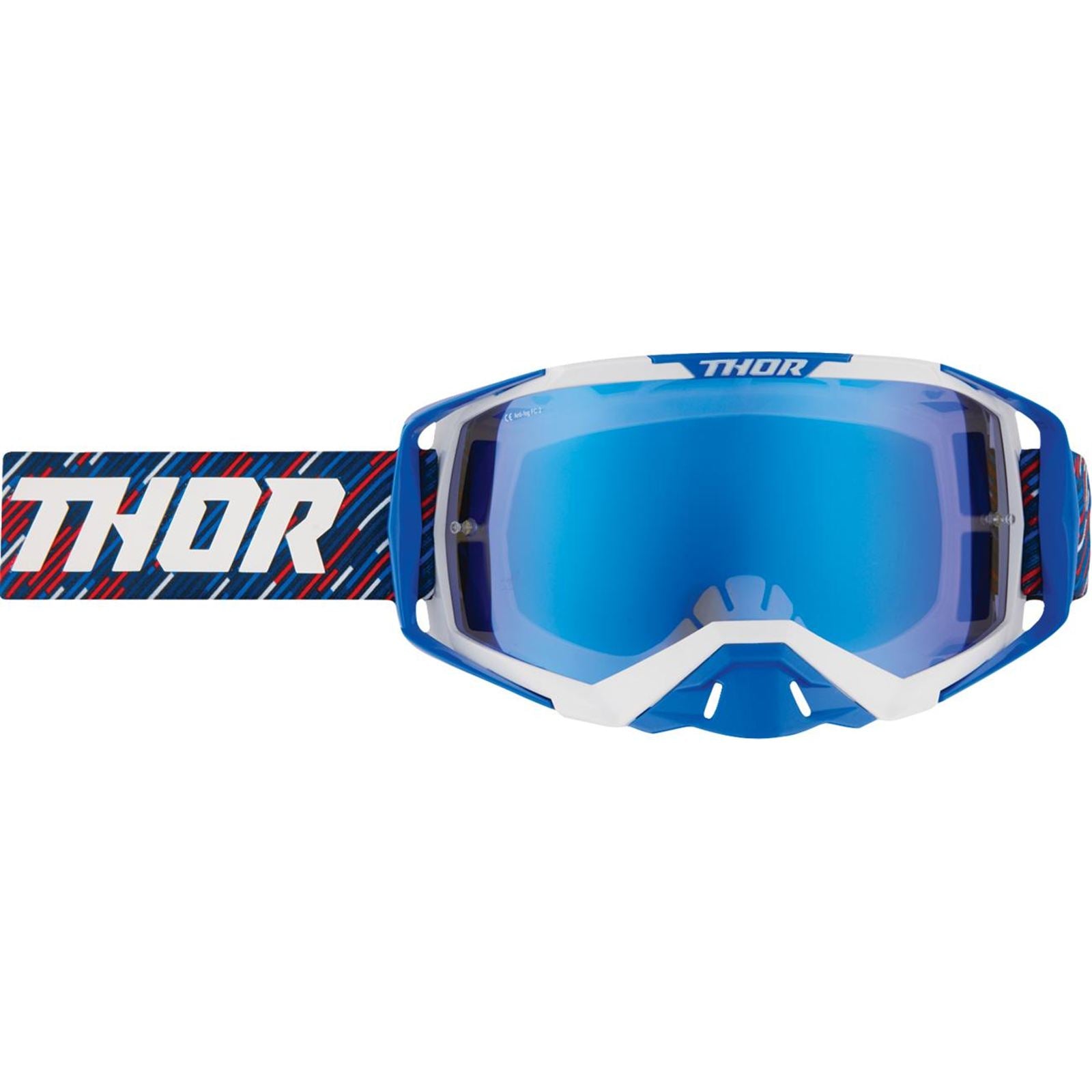 Thor Activate Goggle - Stripes - Red/White/Blue - Blue Mirror Lens [MPN: 2601-3708]_2103529