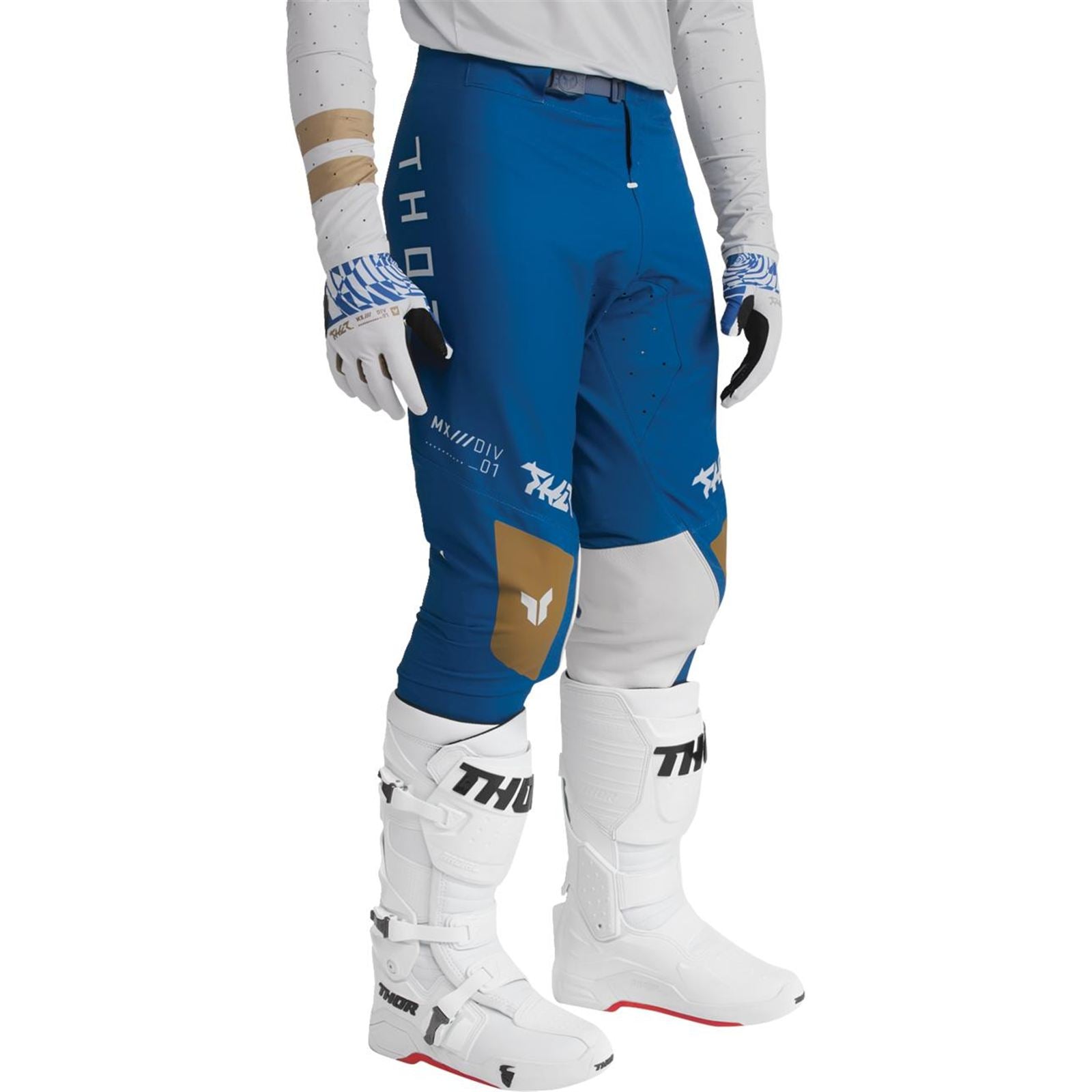 Thor Sportmode Mind Control Pants - Light Gray/Blue_2348368