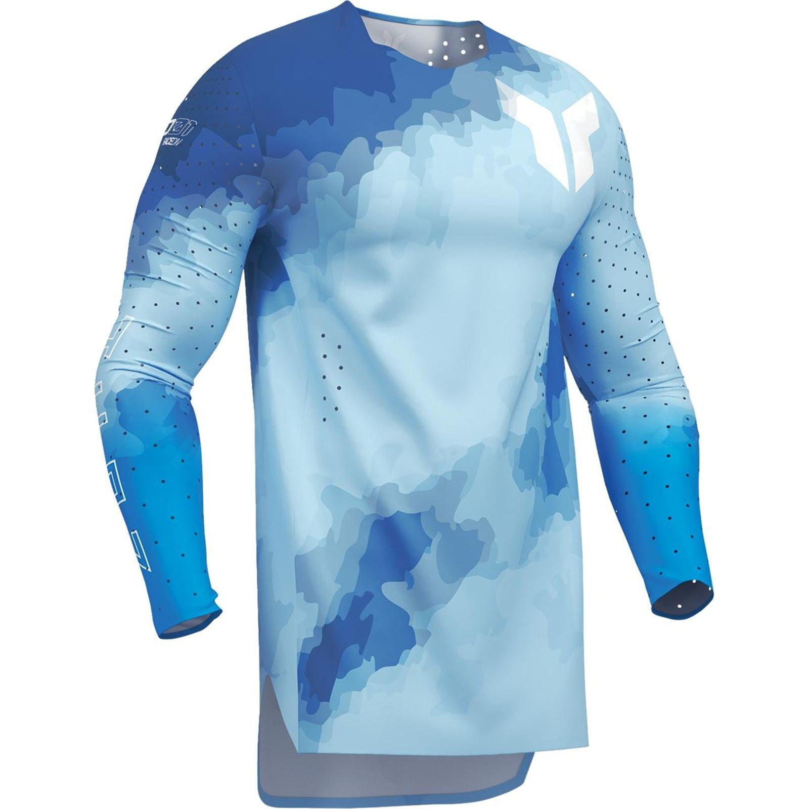 Thor Sportmode Carbon Jersey - Electric Blue/Powder Blue_2103318