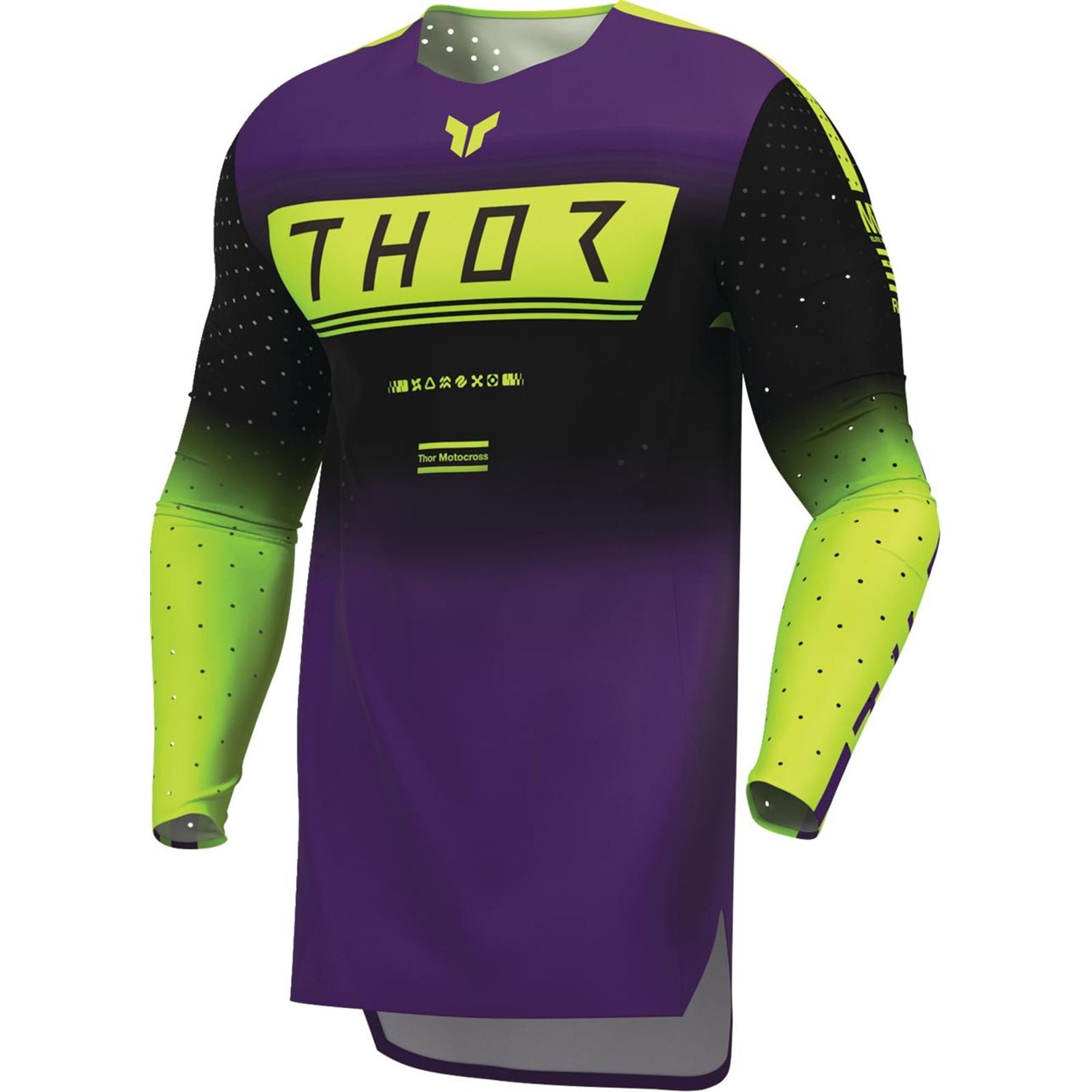 Thor Sportmode Geo Jersey - Black/Purple_2102463