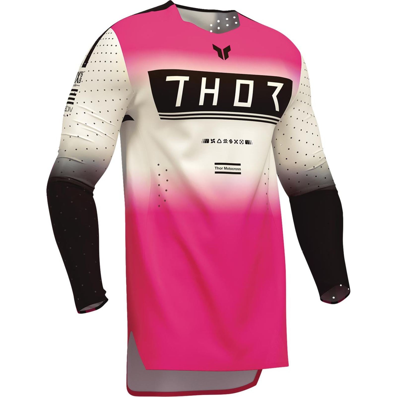 Thor Sportmode Geo Jersey - Vintage White/Pink_2103239