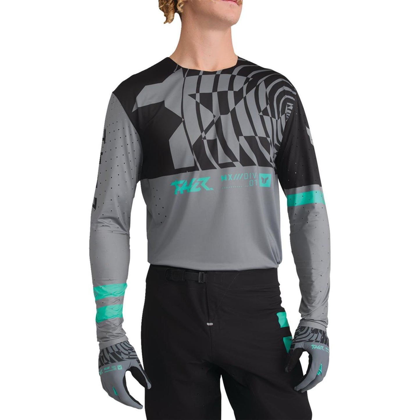 Thor Sportmode Mind Control Jersey - Charcoal/Black_2348444