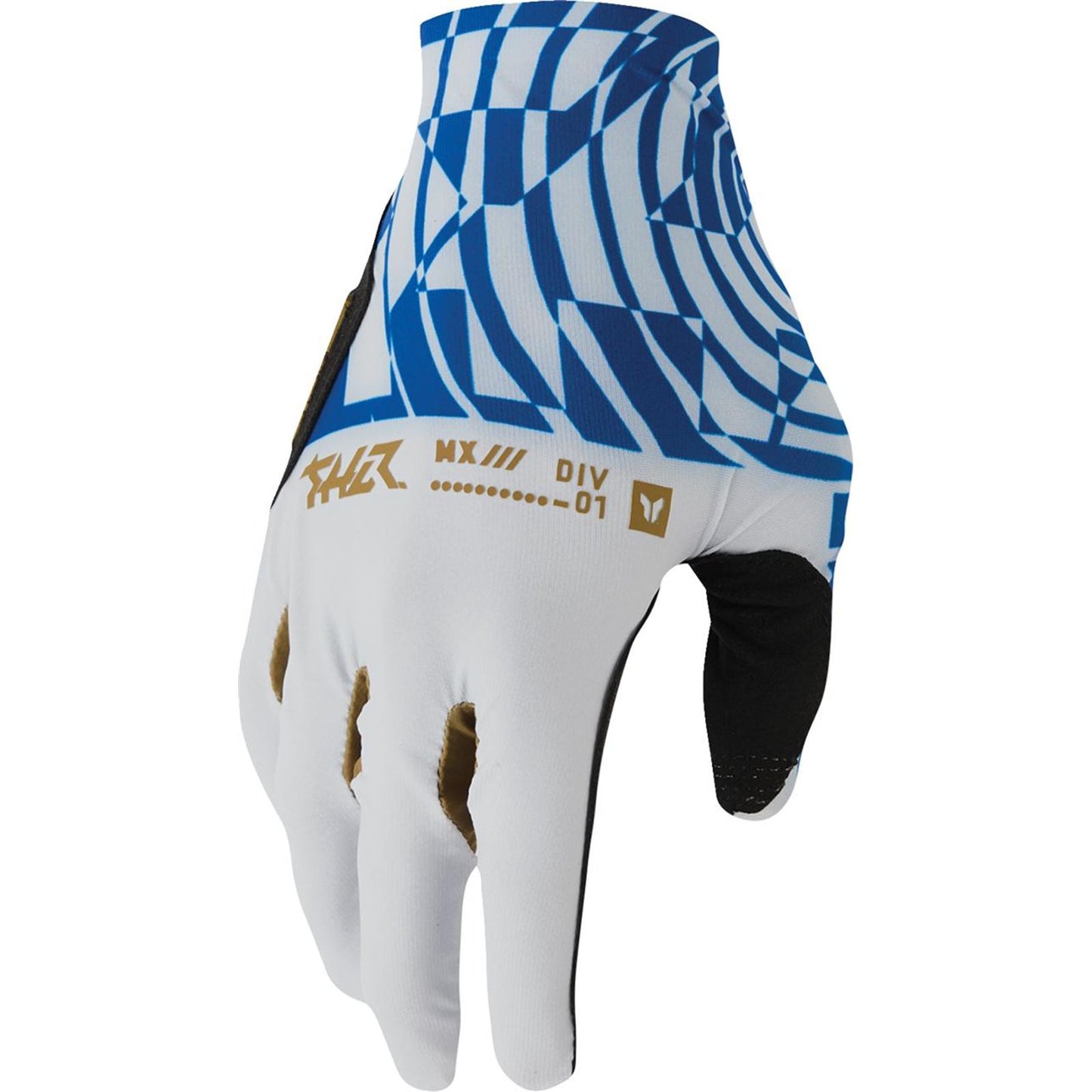 Thor Sportmode Mind Control Gloves - Light Gray/Blue_2348319