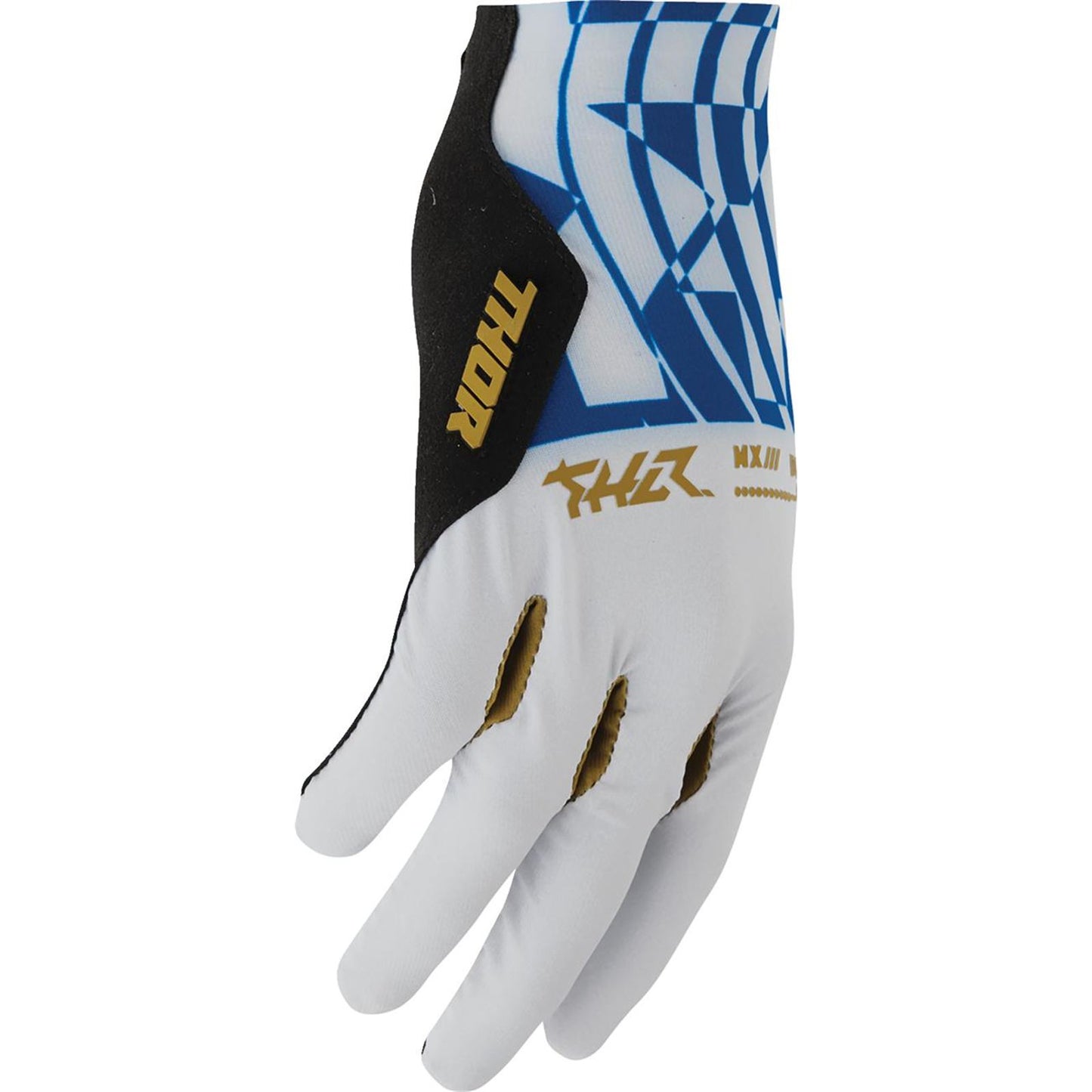 Thor Sportmode Mind Control Gloves - Light Gray/Blue_2348502