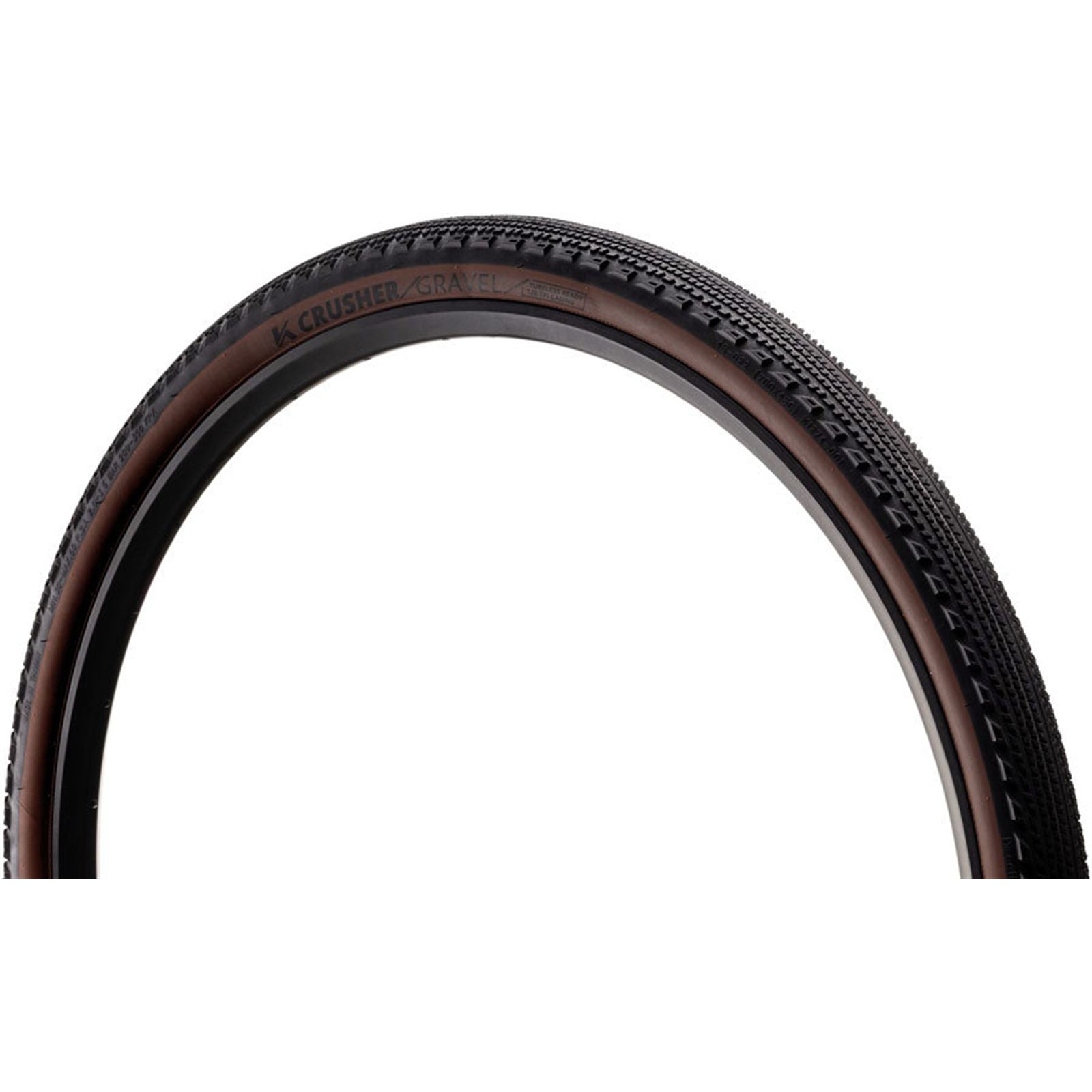 Kenda - Bicycle Crusher Tire - 700 x 45, Tubeless, Folding, Black/Coffee, Race Pace [MPN: TR00201]_1915583