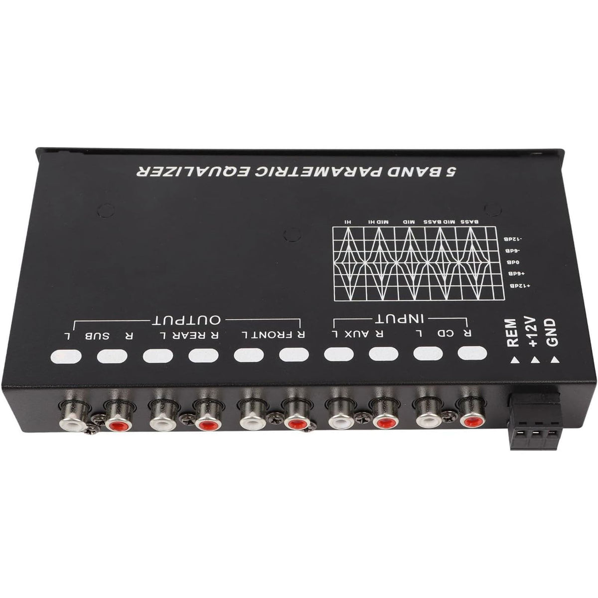 Closeout Airshi 5 Bands EQ Car Amplifier Stereo Equalizer High Output  [MPN: AIRSHIRC60UFISN3]_1872703