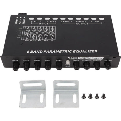 Closeout Airshi 5 Bands EQ Car Amplifier Stereo Equalizer High Output  [MPN: AIRSHIRC60UFISN3]_1872704