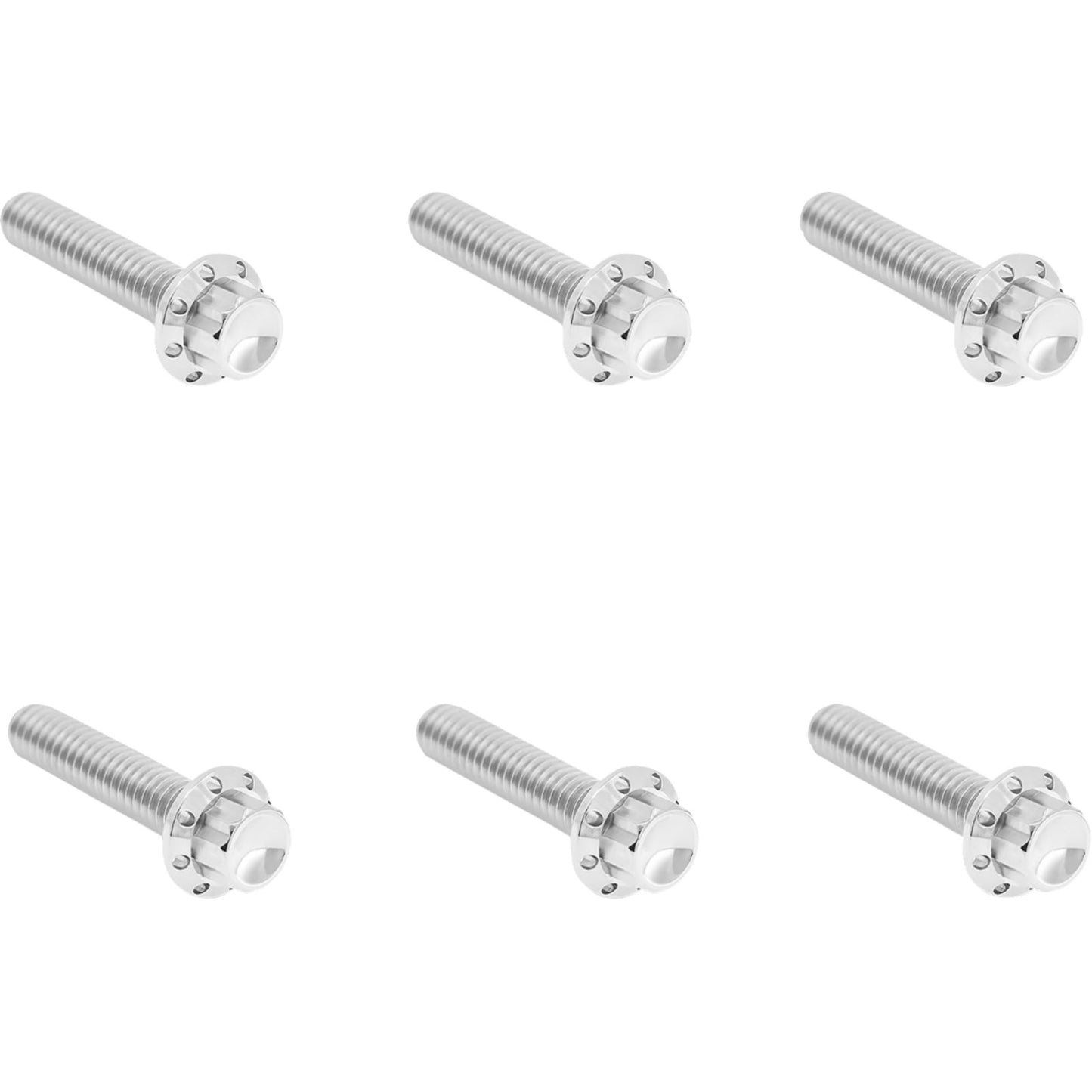 Arlen Ness Bolt Kit - Clutch Cover - Titanium - 12-Point for M8 Gen 2 - Polished [MPN: 2401-1808]_1873790