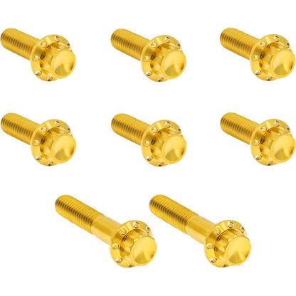 Arlen Ness Bolt Kit - Trap Door - Titanium - 12-Point for Twin Cam/6-Speed - Gold [MPN: 2401-1823]_1873763
