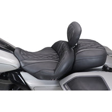 Mustang Motorcycle Products Harley CVO Road Glide (ST) Heated Standard Reach 1-Piece, 2 UP Seat Black [MPN: mmp89410]_2069690