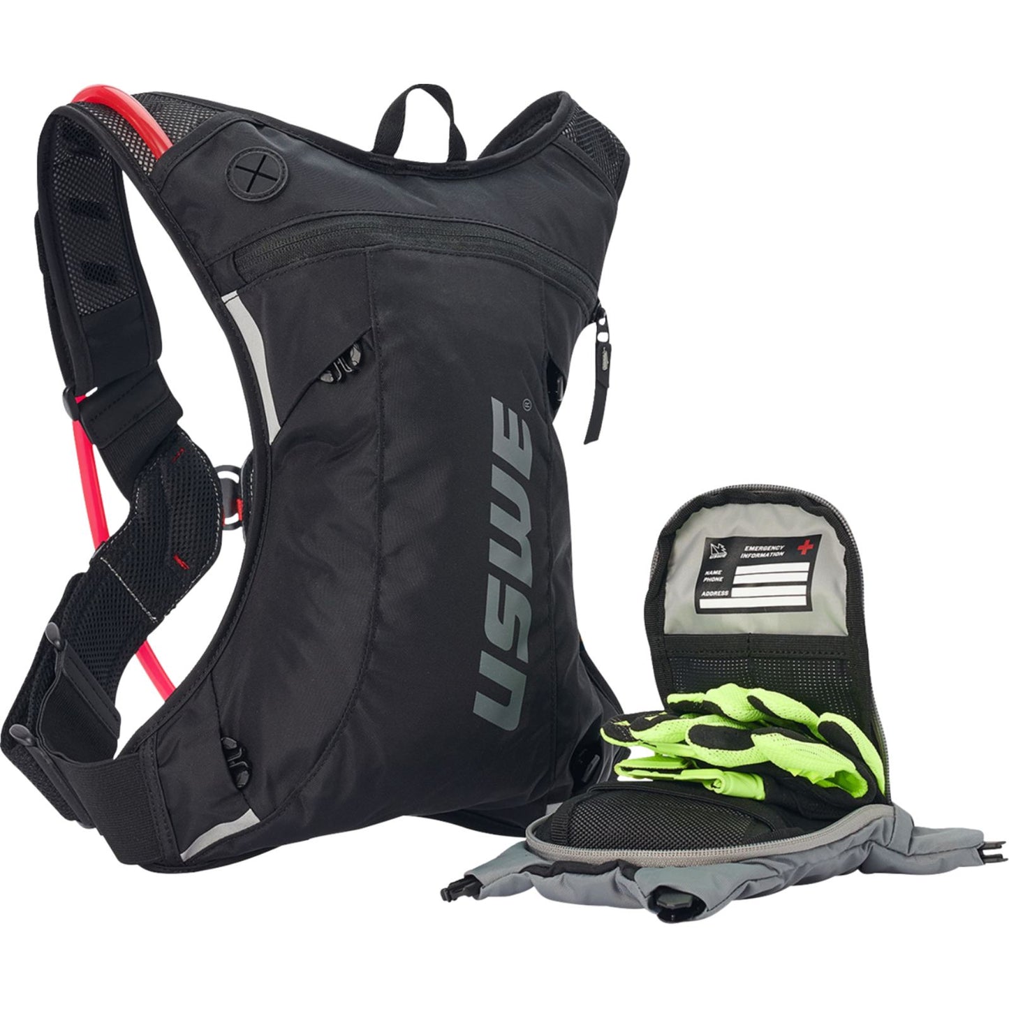 UsWe Moto Hydro Dirt Biking Hydration Pack - 3/Liter - Black [MPN: usw5203099001]_1962242