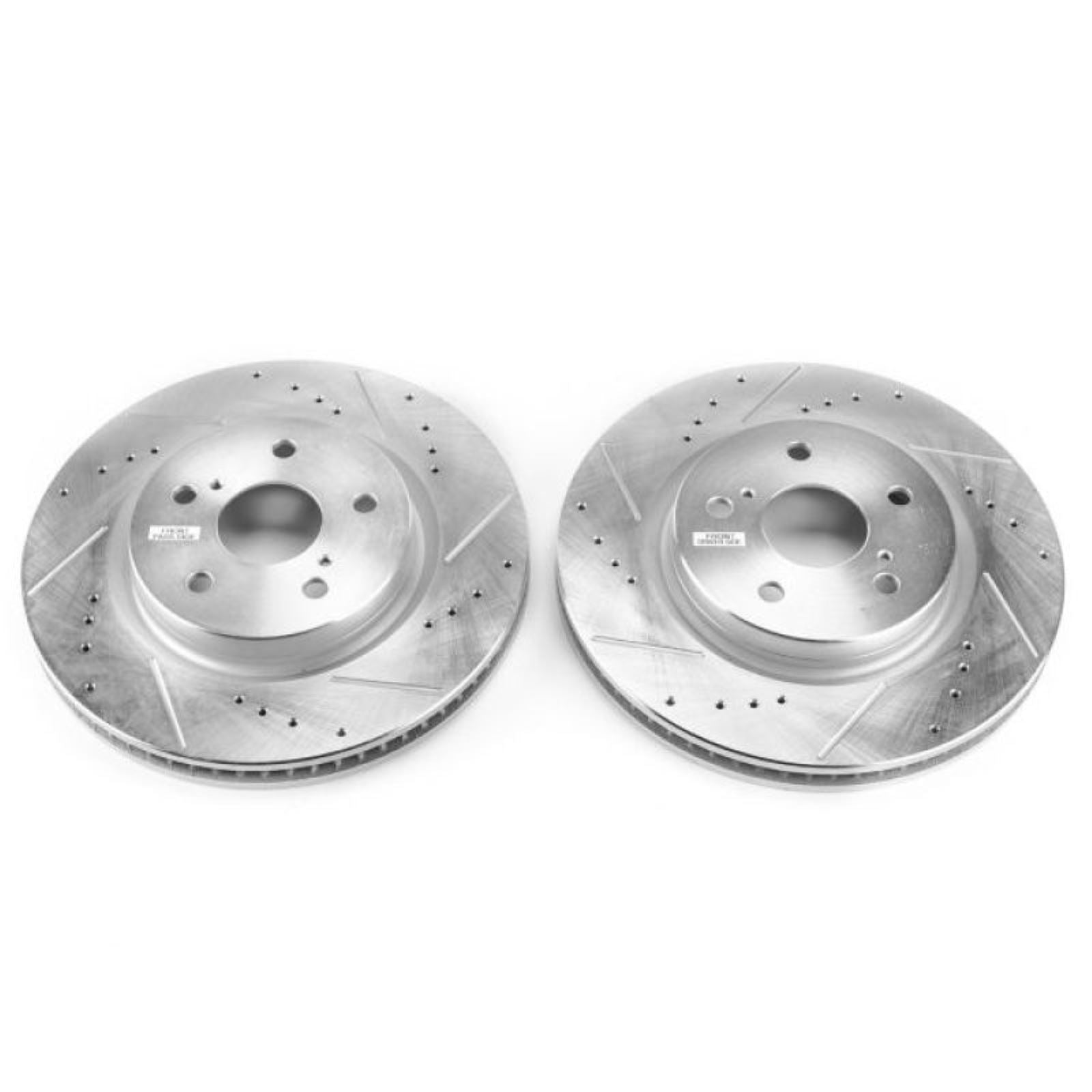 Powerstop Front Evolution Drilled & Slotted Rotors - Pair for 2019 Lexus ES350 [MPN: psbJBR1763XPR]_1877742