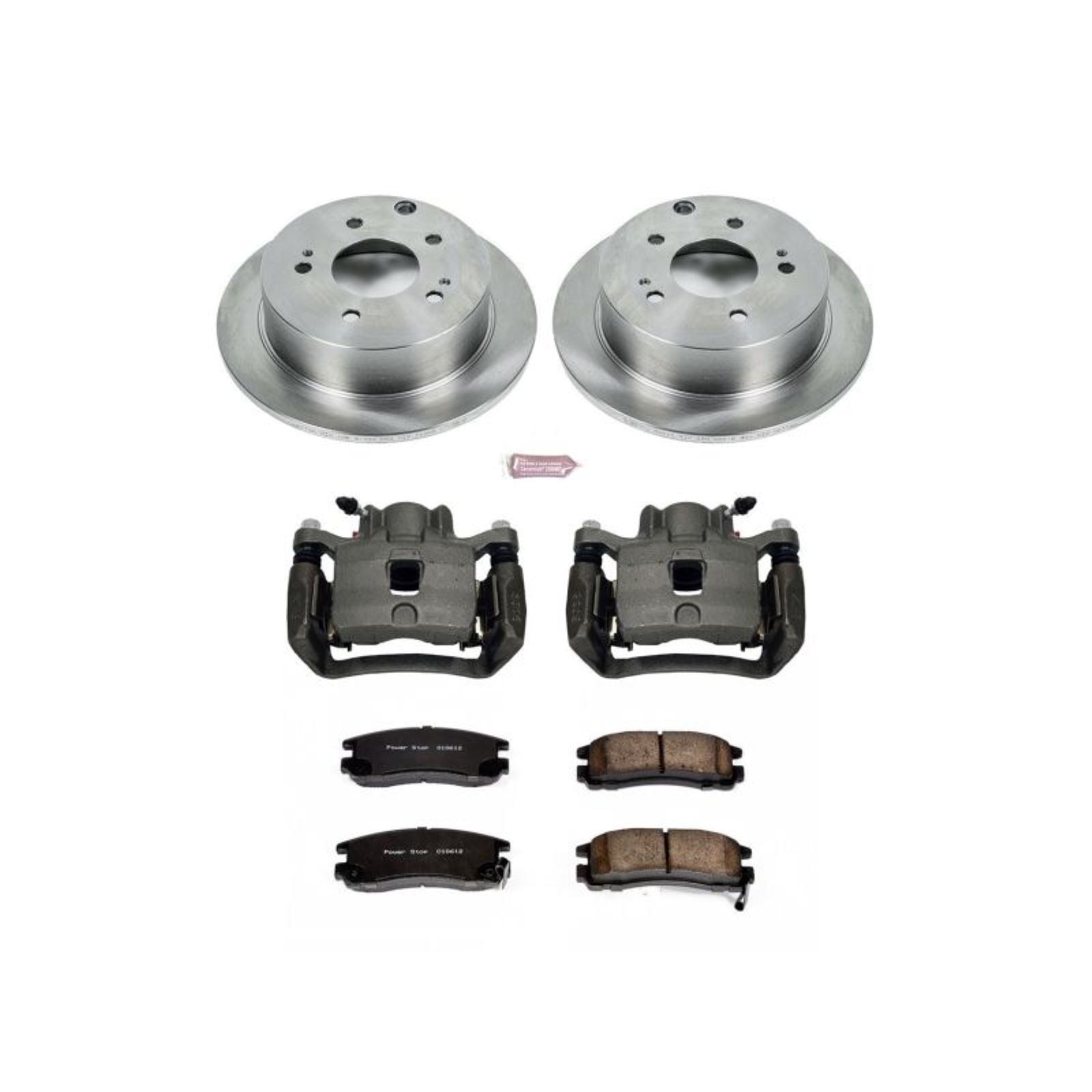 Powerstop Rear Autospecialty Brake Kit w/Calipers for 06-12 Mitsubishi Eclipse [MPN: psbKCOE155]_1877705