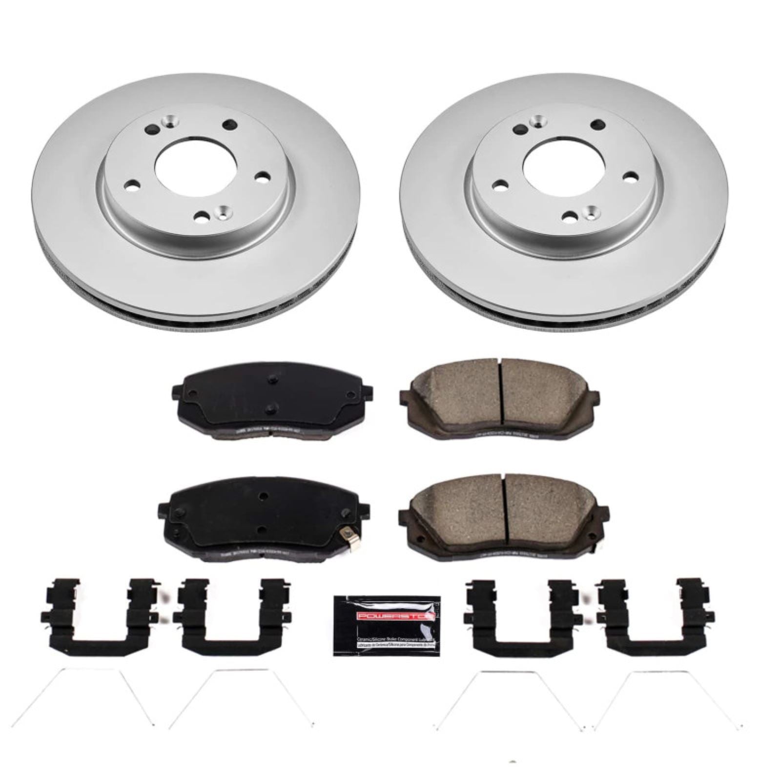 Powerstop Front Z17 Coated Brake Kit for 2022 Hyundai Kona [MPN: psbCRK9007]_1877736
