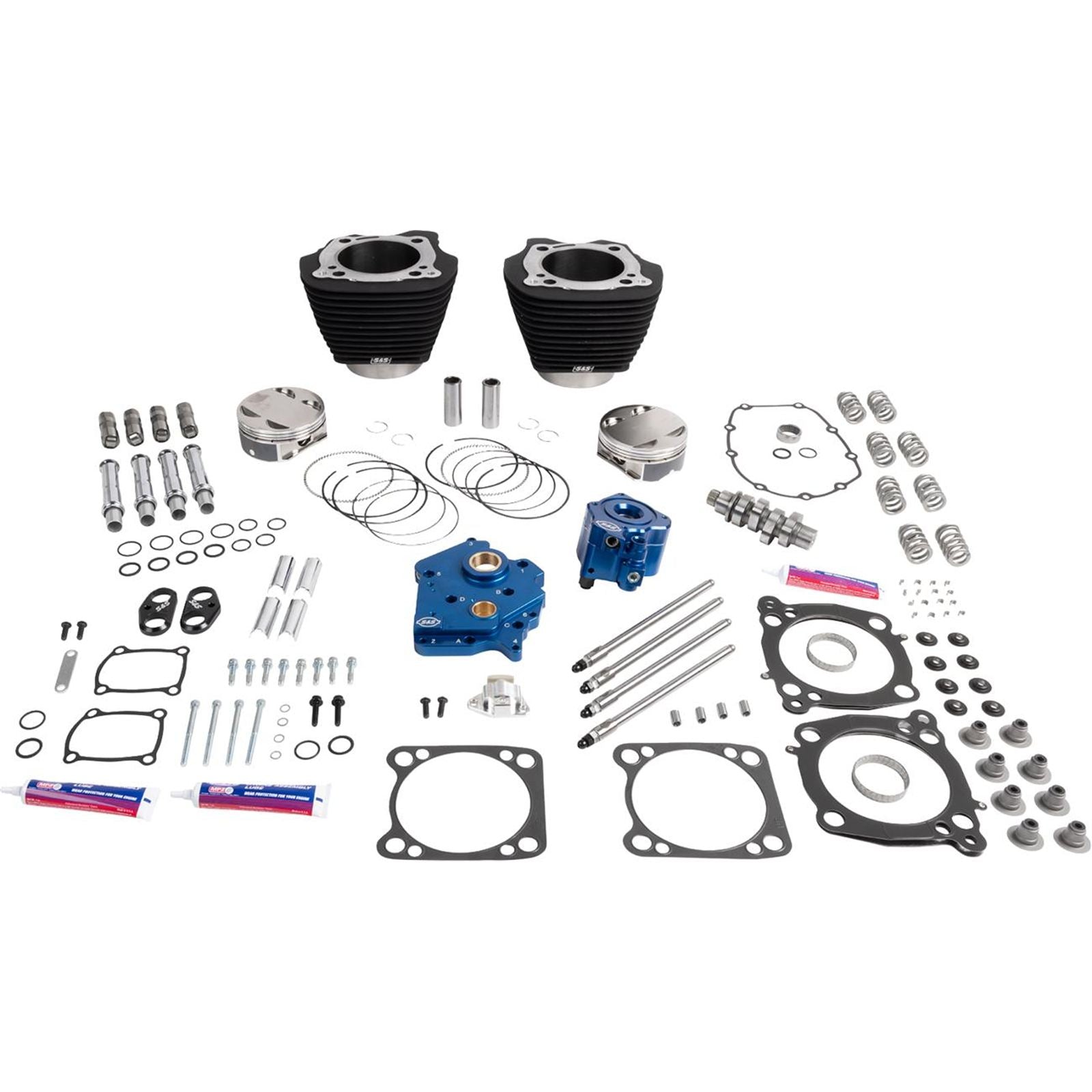 S&S Cycle 132" Power Package - HPT496 - Chain Drive - Oil Cooled - 114"/117" M8 [MPN: 0904-0171]_2082796