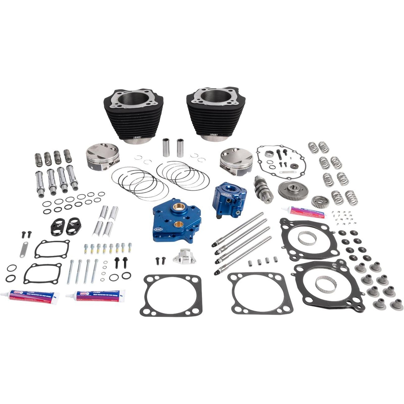 S&S Cycle 132" Power Package - HPT496 - Gear Drive - Oil Cooled - 114"/117" M8 [MPN: 0904-0174]_2082854