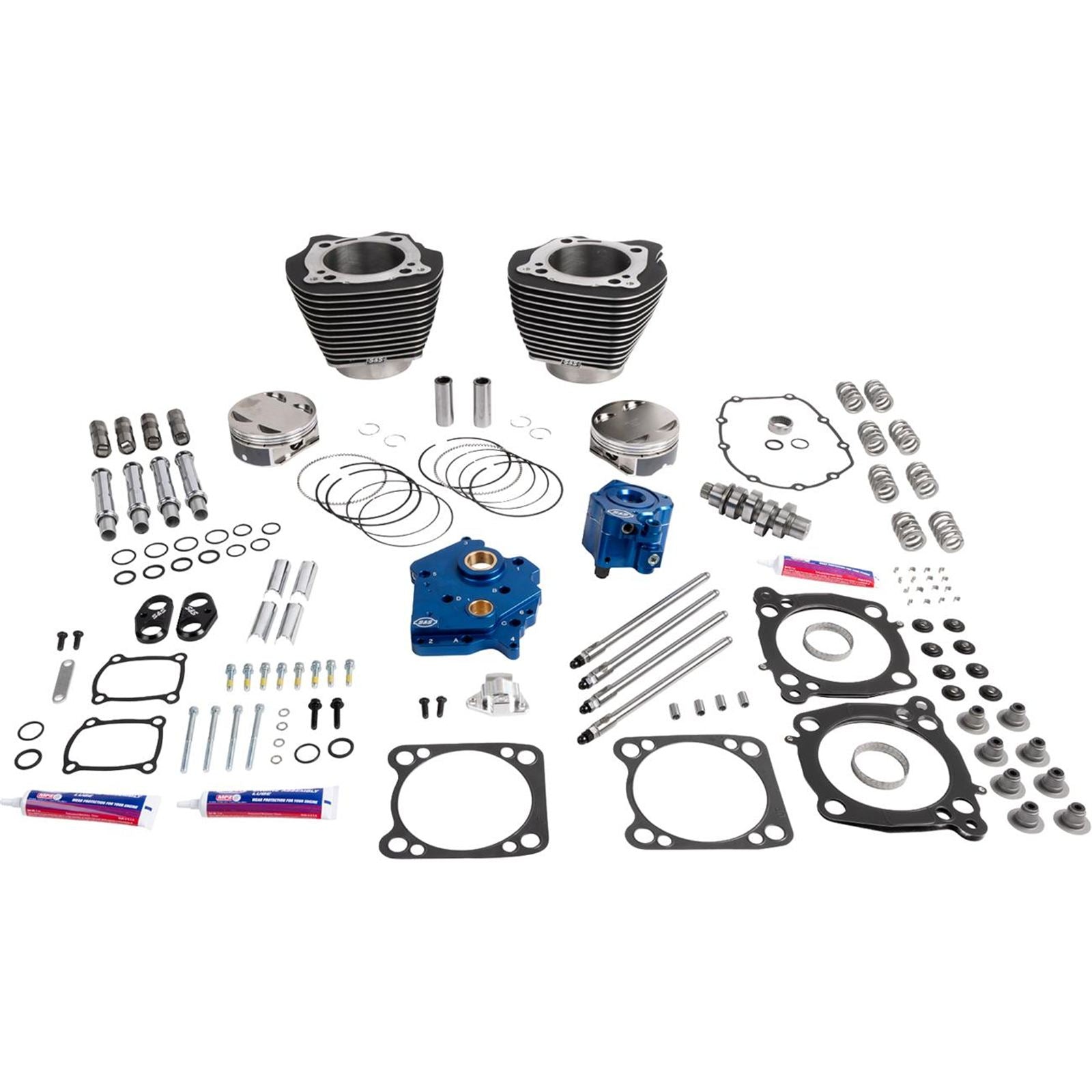 S&S Cycle 132" Power Package - HPT496 - Chain Drive - Water Cooled - 114"/117" M8 [MPN: 0904-0177]_2082794
