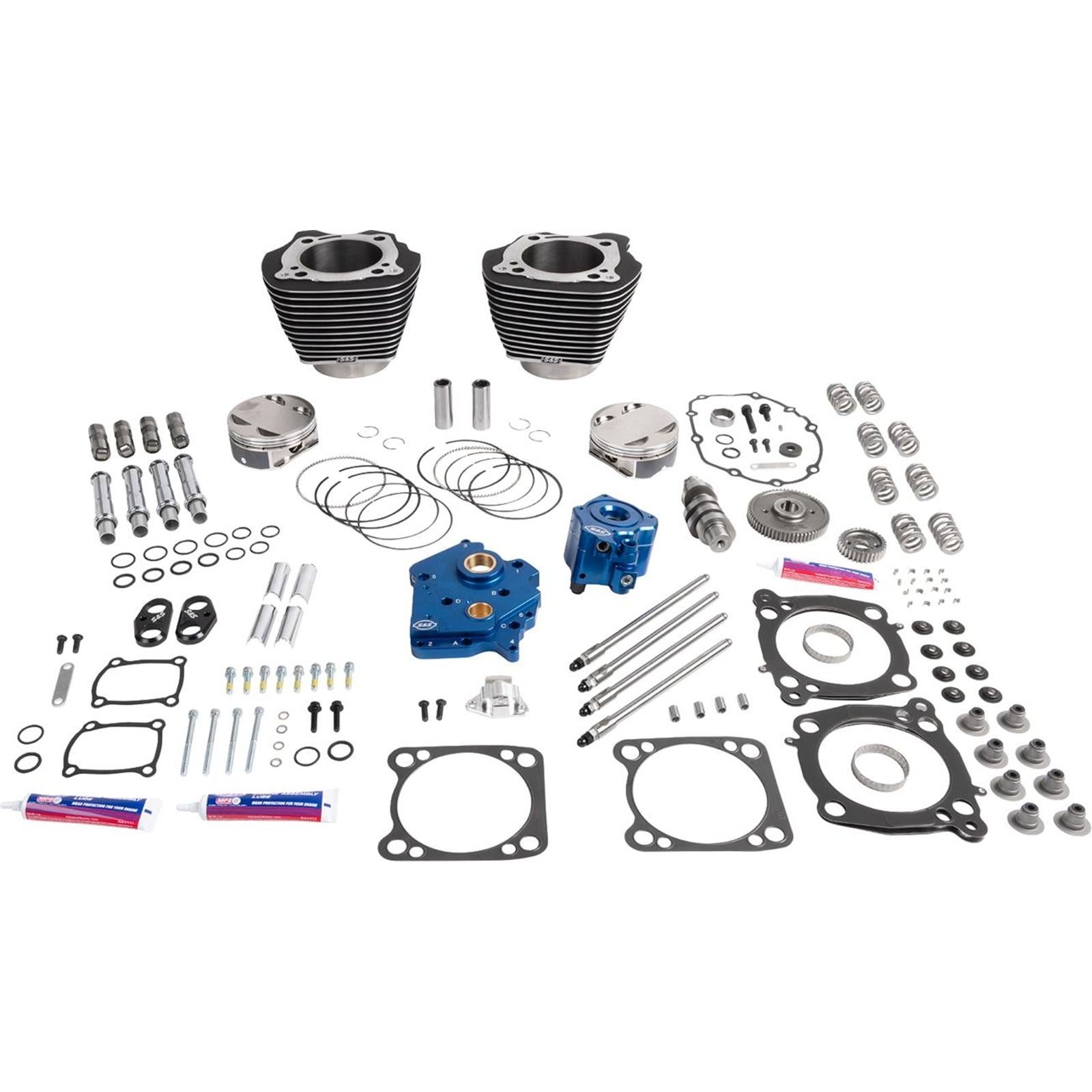 S&S Cycle 132" Power Package - HPT496 - Gear Drive - Water Cooled - 114"/117" M8 [MPN: 0904-0179]_2082804