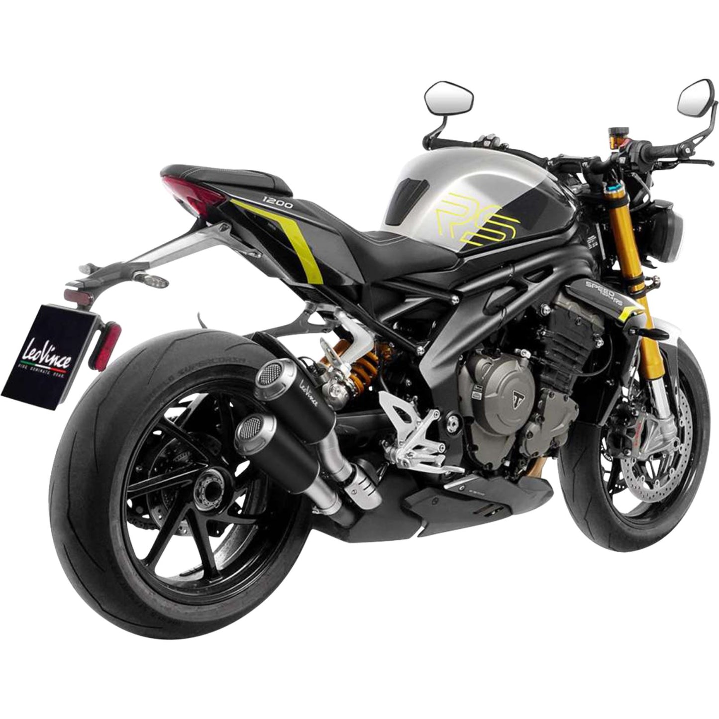 LeoVince LV-10 Black Edition Slip-On Muffler for Triumph Speed Triple1200 RR/RS/RX [MPN: 1811-4920]_1877777