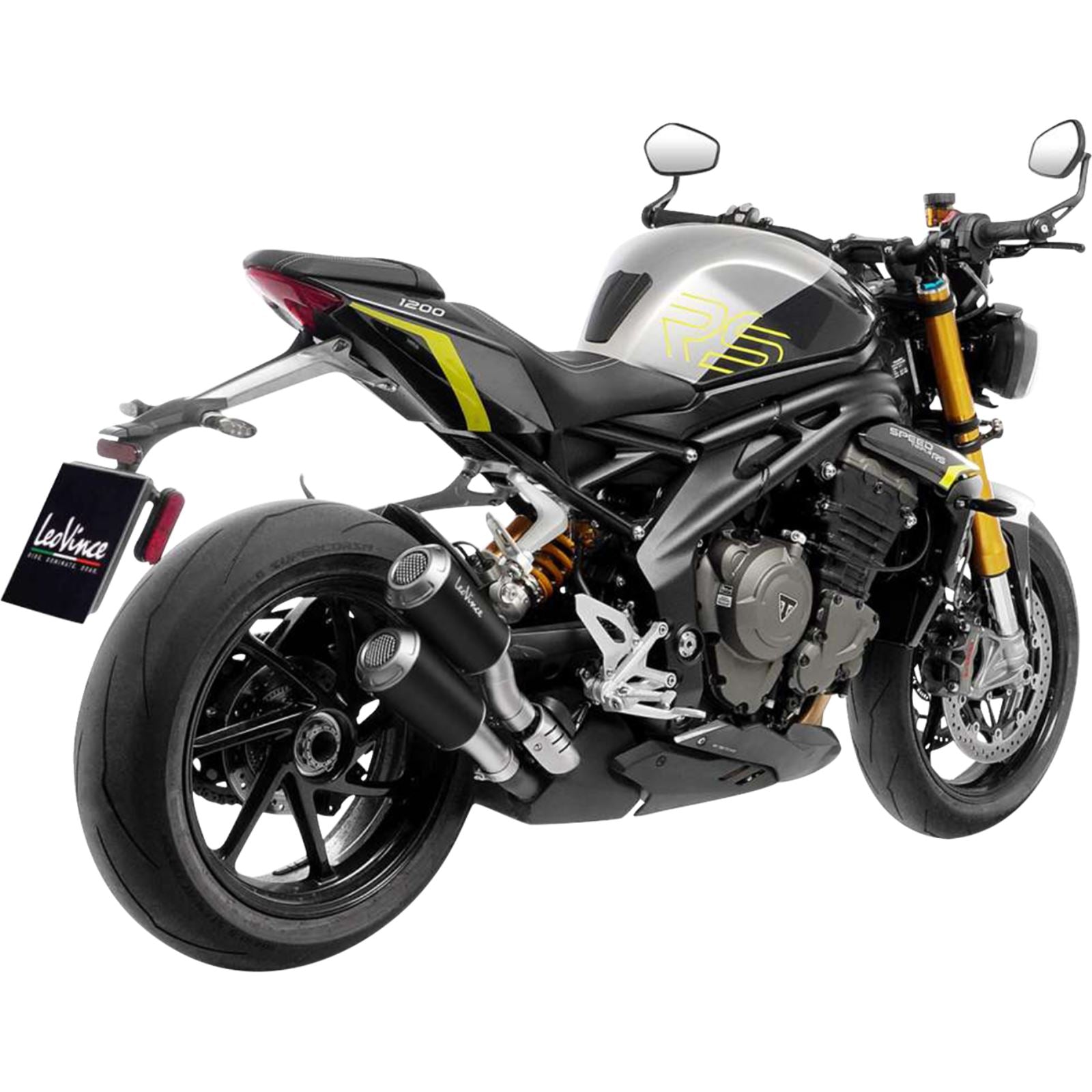 LeoVince LV-10 Black Edition Slip-On Muffler for Triumph Speed Triple1200 RR/RS/RX [MPN: 1811-4920]_1877777
