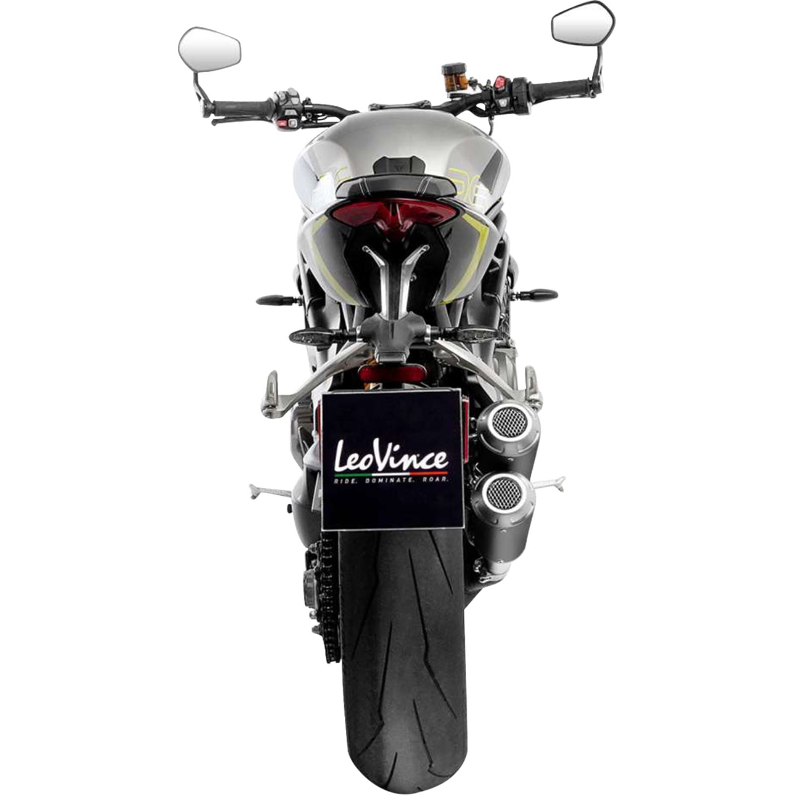 LeoVince LV-10 Black Edition Slip-On Muffler for Triumph Speed Triple1200 RR/RS/RX [MPN: 1811-4920]_1877885