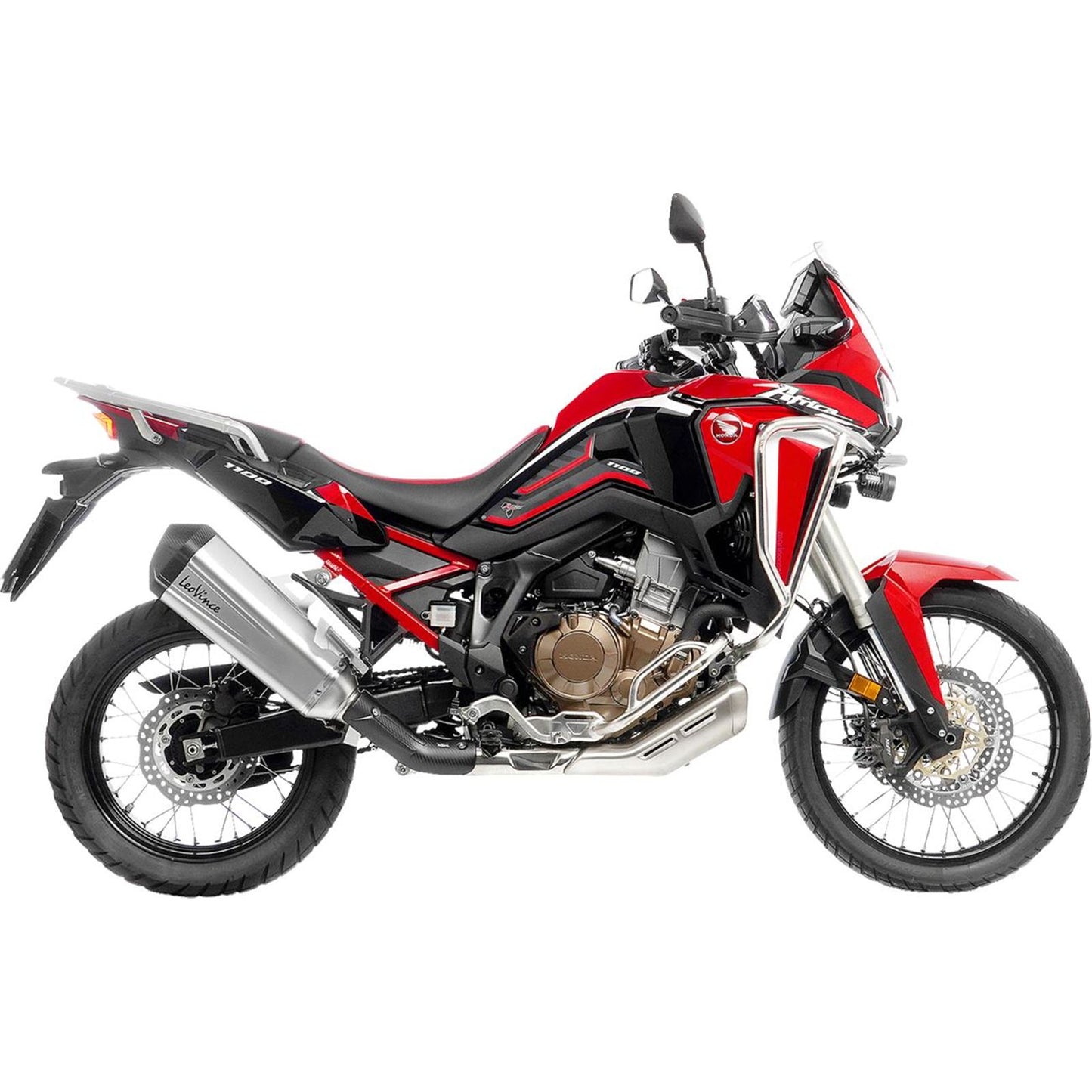 LeoVince LV-12 R Slip-On Muffler - Stainless Steel for Honda CRF1100 [MPN: 1811-4944]_1902501
