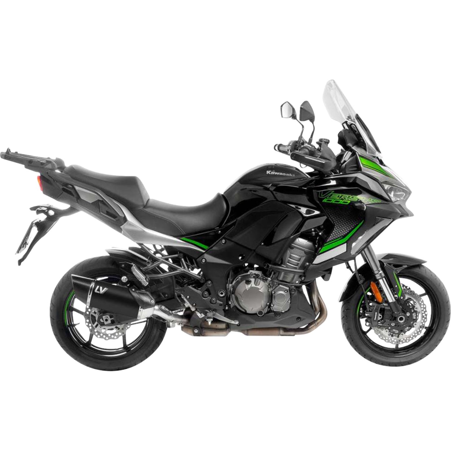 LeoVince LV-14 R Slip-On Muffler - Black for Kawasaki Versys 1000 [MPN: 1811-4949]_1877773