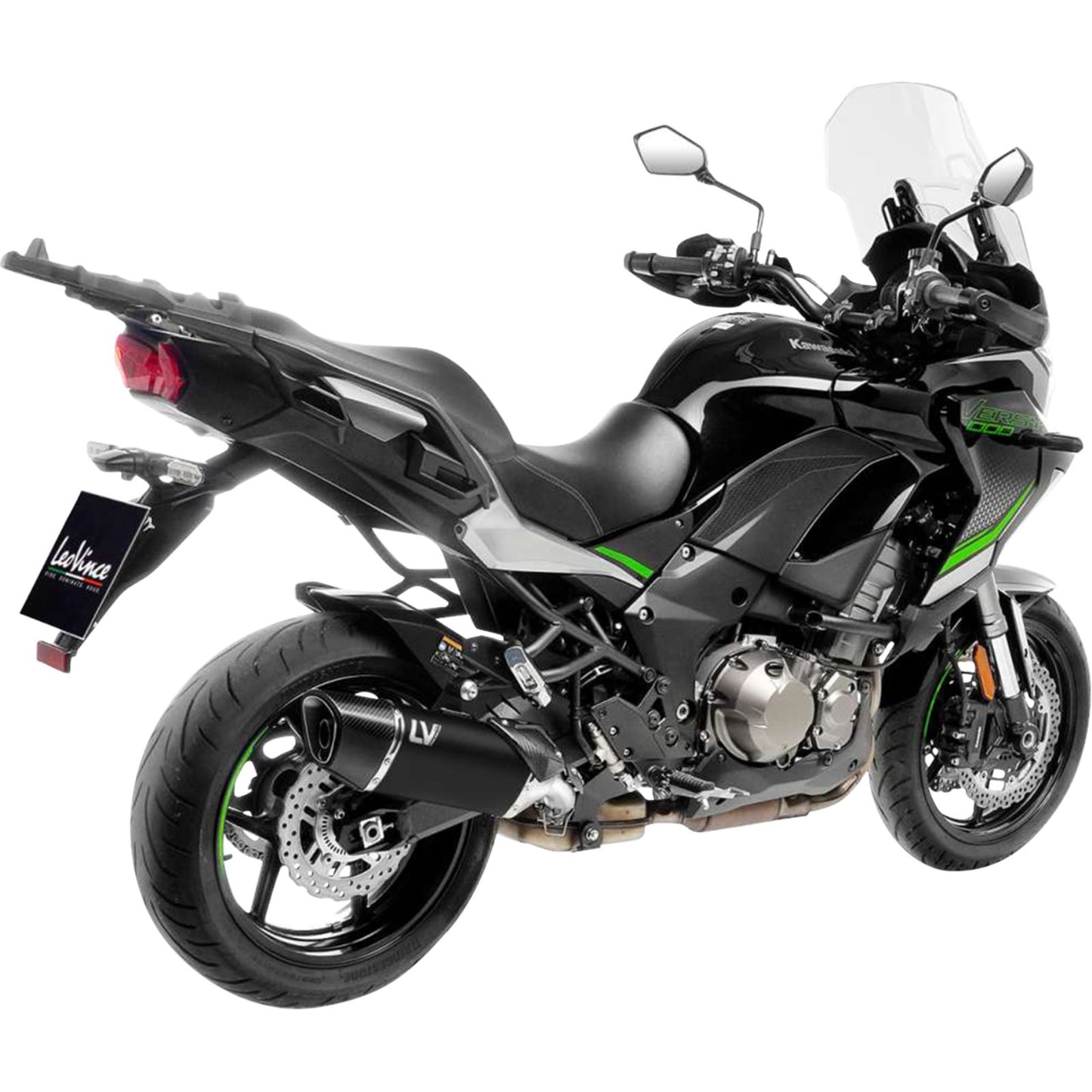 LeoVince LV-14 R Slip-On Muffler - Black for Kawasaki Versys 1000 [MPN: 1811-4949]_1877774