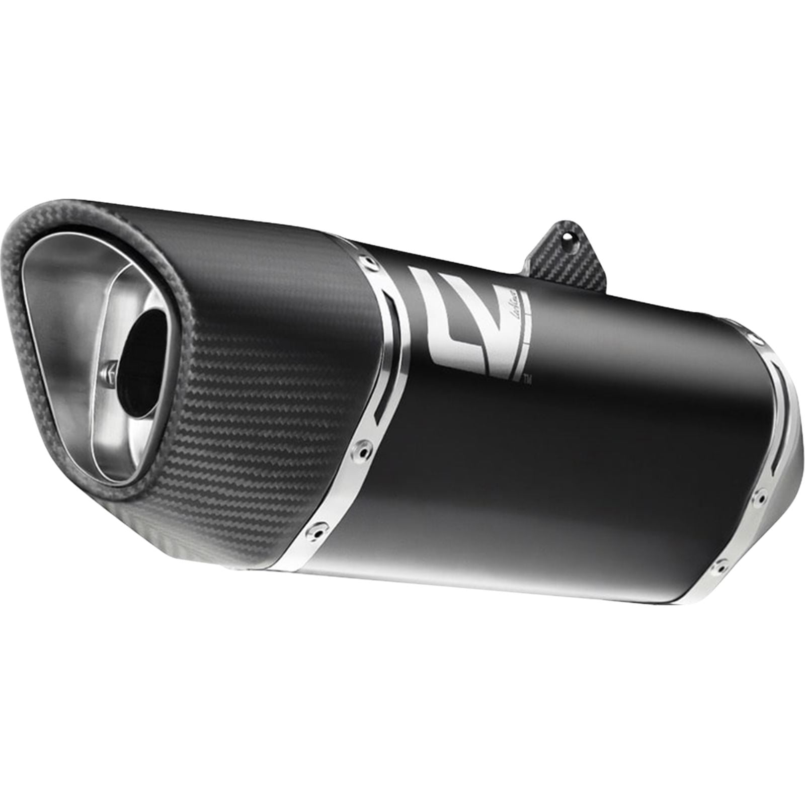 LeoVince LV-14 R Slip-On Muffler - Black for Kawasaki Versys 1000 [MPN: 1811-4949]_1877857
