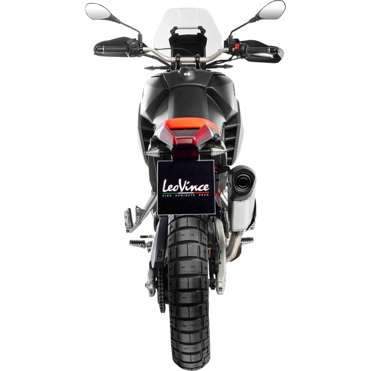 LeoVince LV-14 Slip-On Muffler - Stainless Steel for Aprilia Tuareg 660 [MPN: 1811-4950]_1877844