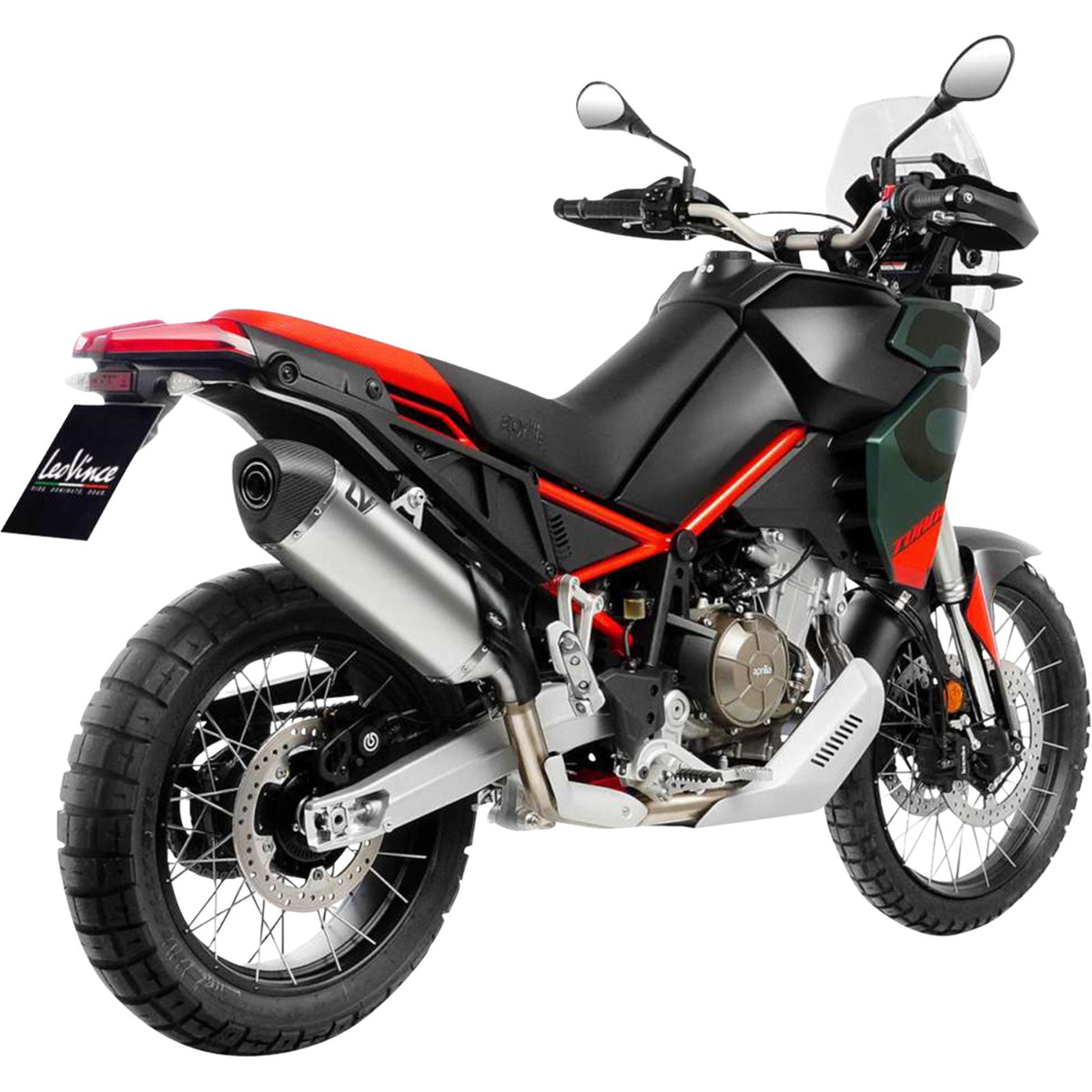 LeoVince LV-14 Slip-On Muffler - Stainless Steel for Aprilia Tuareg 660 [MPN: 1811-4950]_1877868