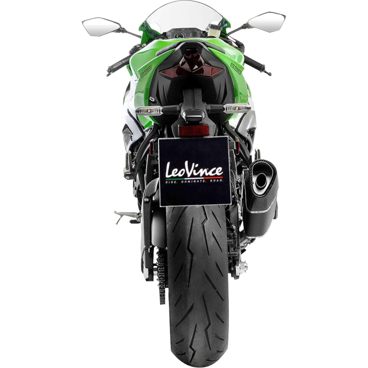 LeoVince LV-14 R Black Edition Slip-On Muffler for Kawasaki ZX-6R [MPN: 1811-4963]_1877853