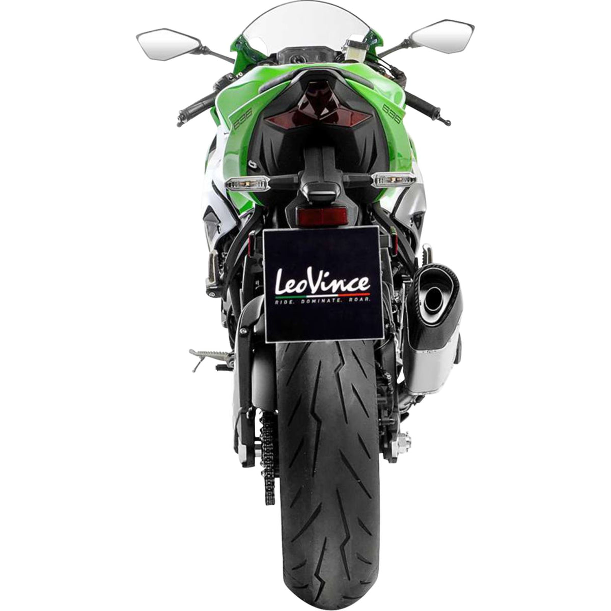 LeoVince LV-14 R Slip-On Muffler - Titanium for Kawasaki ZX-6R [MPN: 1811-4964]_1877866