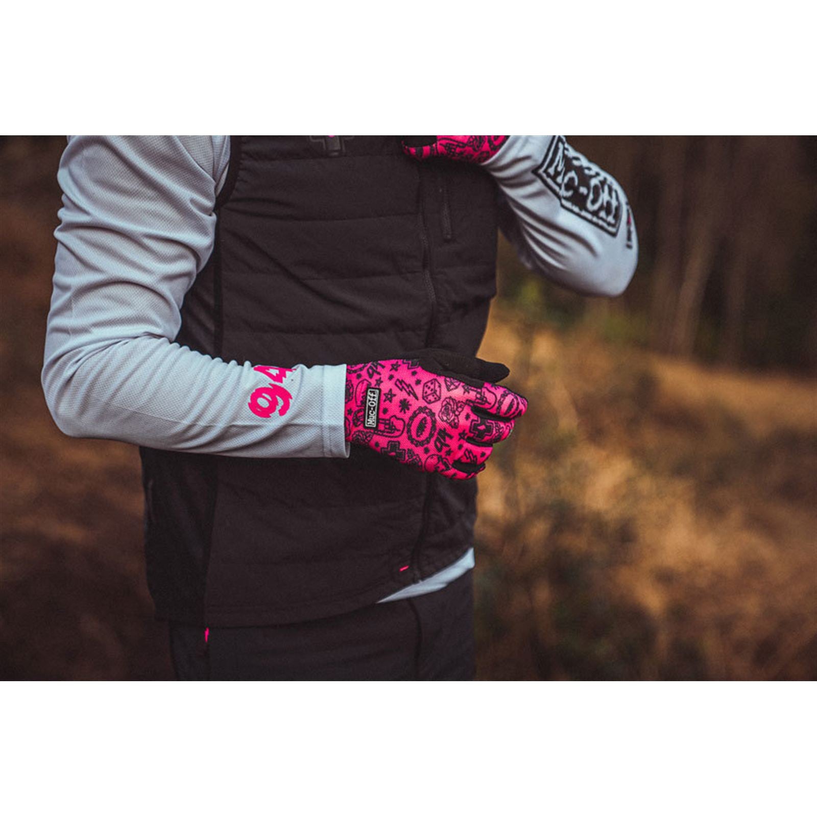 Muc-Off Summer Lightweight Mesh Rider Gloves - Pink_1911155