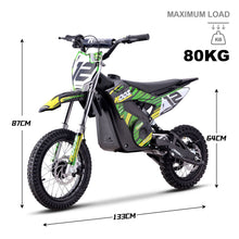 MotoTec USA 36v 1000w (HP112E-PRO) Electric Dirt Bike - Green [MPN: Dirt-Bike-36v-1000w-HP112E-PRO_Green]_1877917
